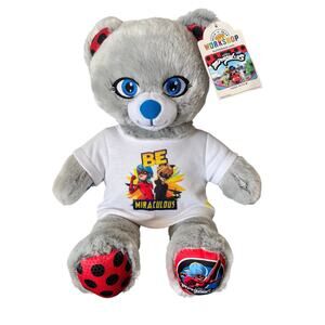 Build-A-Bear Workshop Miraculous Ladybug Plush Bear Stuffed Animal With T-Shirt